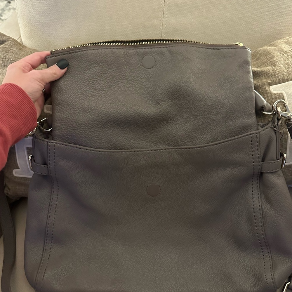 Kate Spade Charcoal Leather Shoulder Bag - Picture 3 of 7